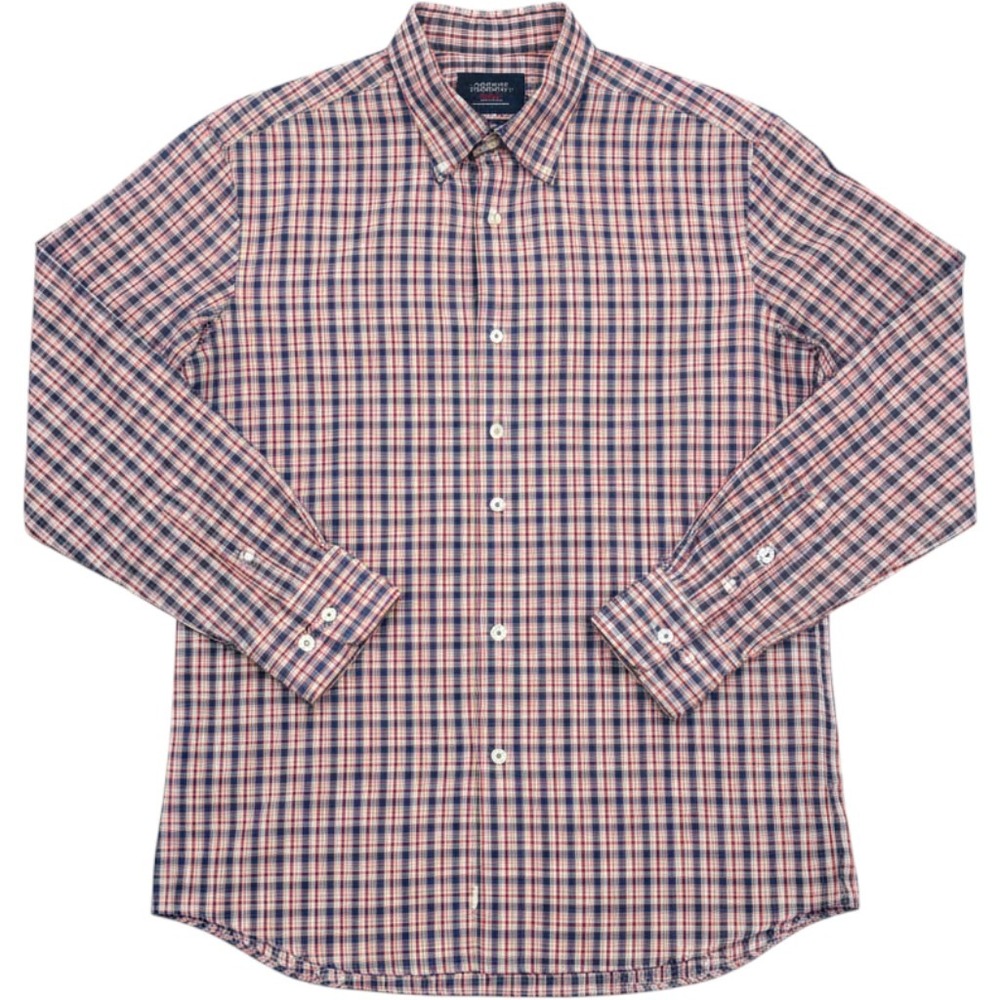 Charles Tyrwhitt Weekend Mens Large Slim Fit Non Iron Check Button Down Shirt